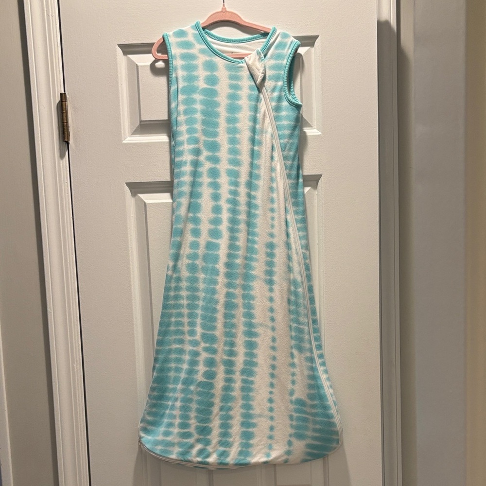 Kyte BABY - Size M - .5 tog - Aqua and White Tie Dye - sleep sack